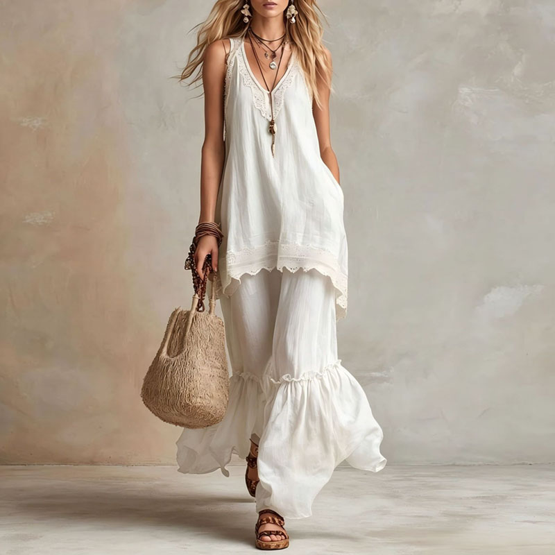 Women Lace Trim 2 Piece Matchi - đánh giá và giá Lace Trim Cami