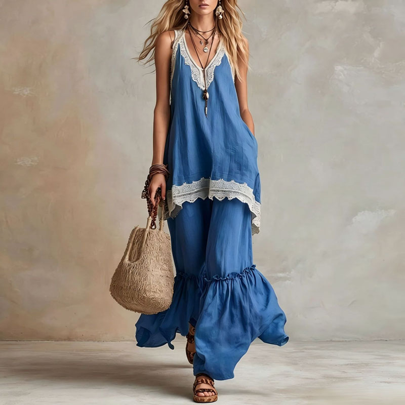 Women Lace Trim 2 Piece Matchi - đánh giá và giá Lace Trim Cami