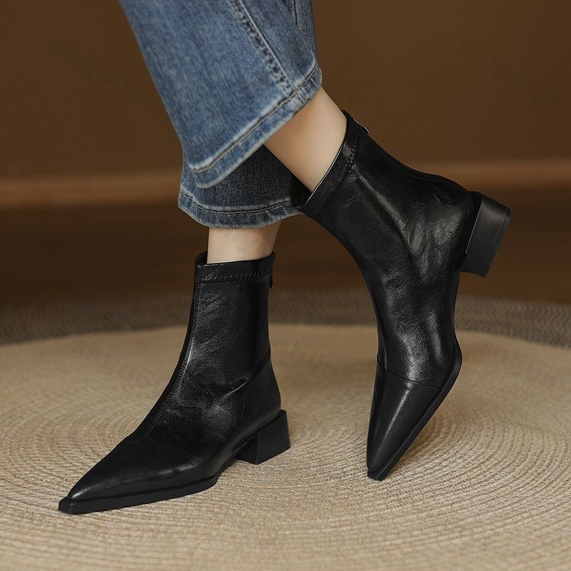 Women Pointed Short Boots 2025 - đánh giá và giá Women'S Fashion Korea