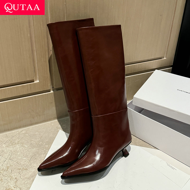 QUTAA Fashion News Women Knee  - đánh giá và giá Women'S Fashion Knee High Boots