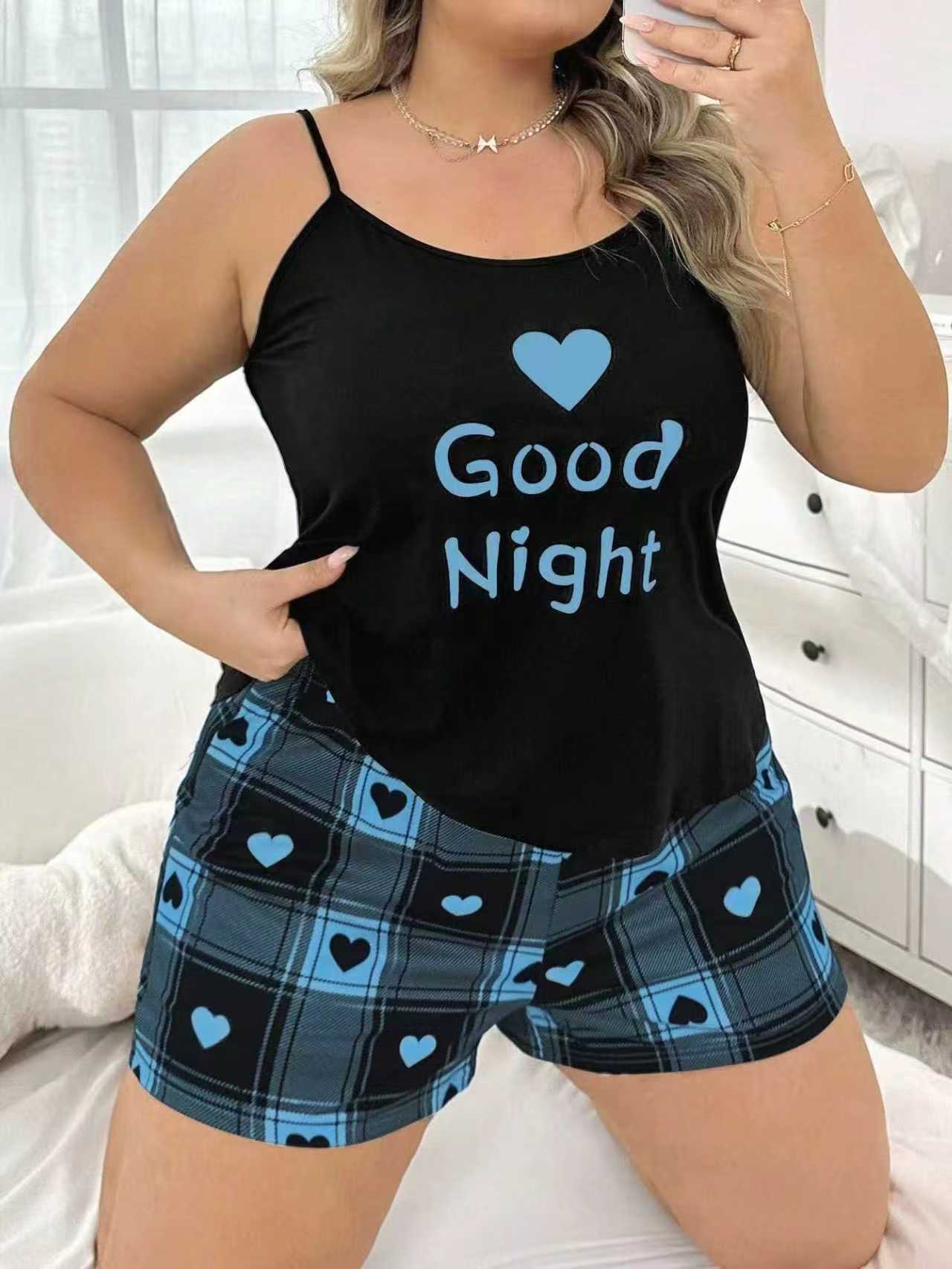 Women's Black Good Night Heart - đánh giá và giá Lace Trim Cami