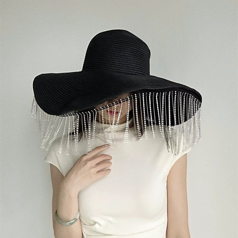 Rhinestone Tassel Oversized Br - đánh giá và giá Women Fashion Photoshoot