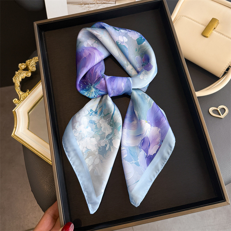 2026 New Floral Print Silk Squ - đánh giá và giá Women Fashion Necktie