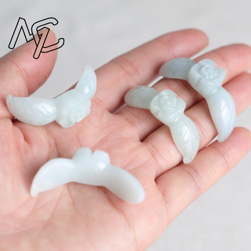 2PC Natural White Jadeite Jade - đánh giá và giá Women'S Fashion Jewellery