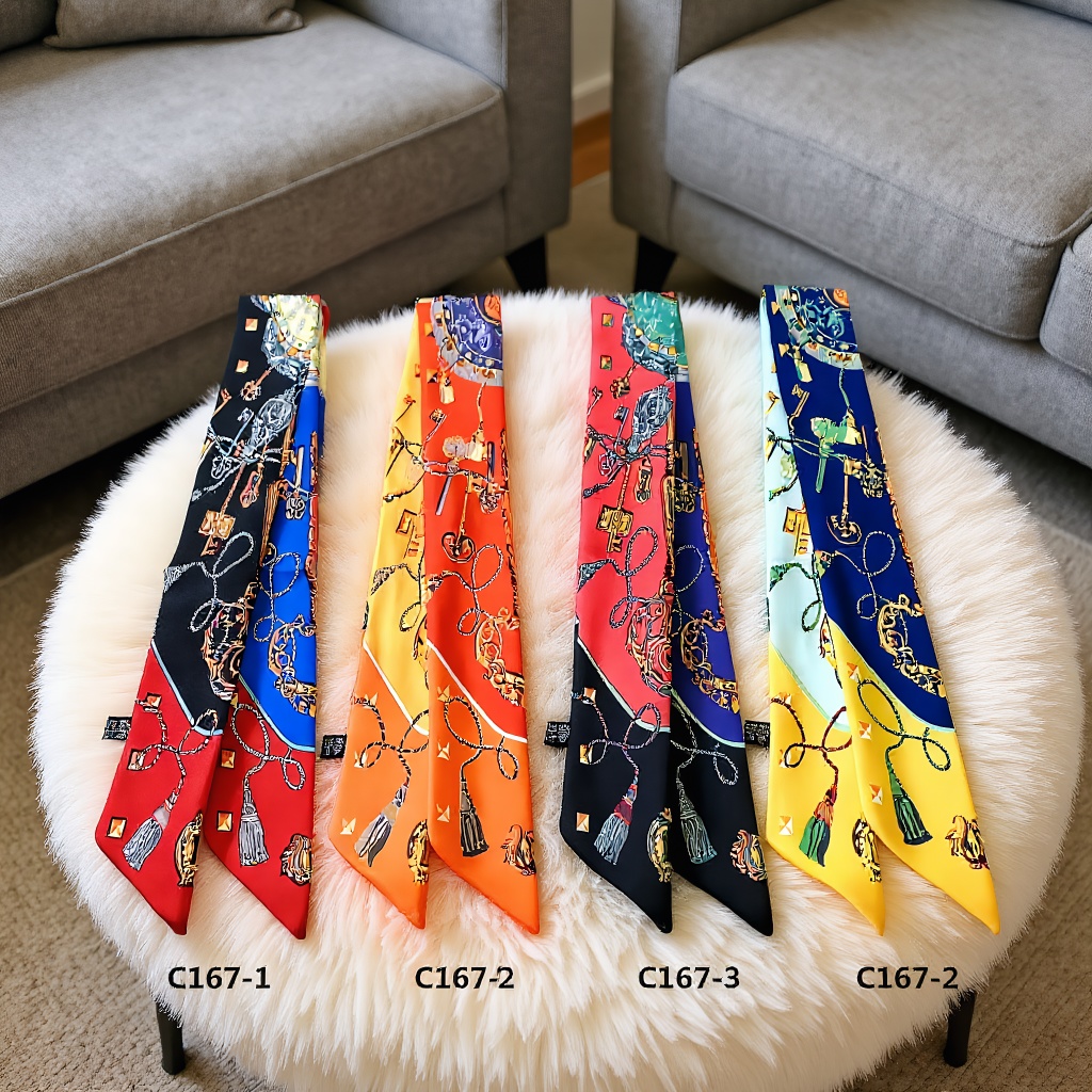 Print Scarf Four Seasons Prese - đánh giá và giá Women Fashion Necktie