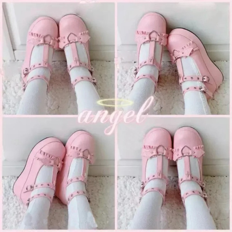 New Sweet Heart Buckle Wedges  - đánh giá và giá Women'S Fashion Shoes
