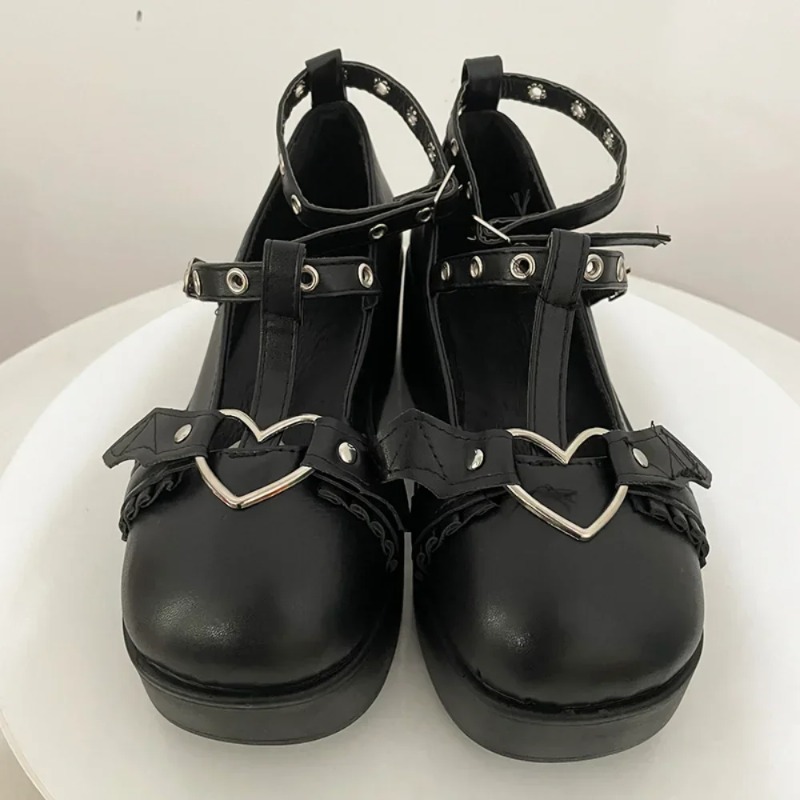 New Sweet Heart Buckle Wedges  - đánh giá và giá Women'S Fashion Shoes