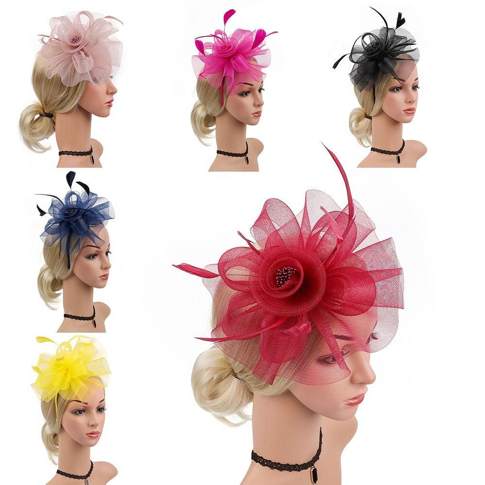 Feathers Ribbon Fascinator Hat - đánh giá và giá Women'S Fashion Kentucky Derby