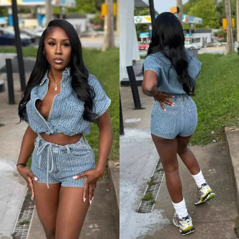 Chic Summer 2 Piece Sets Denim - đánh giá và giá Women'S Fashion Vest Tops