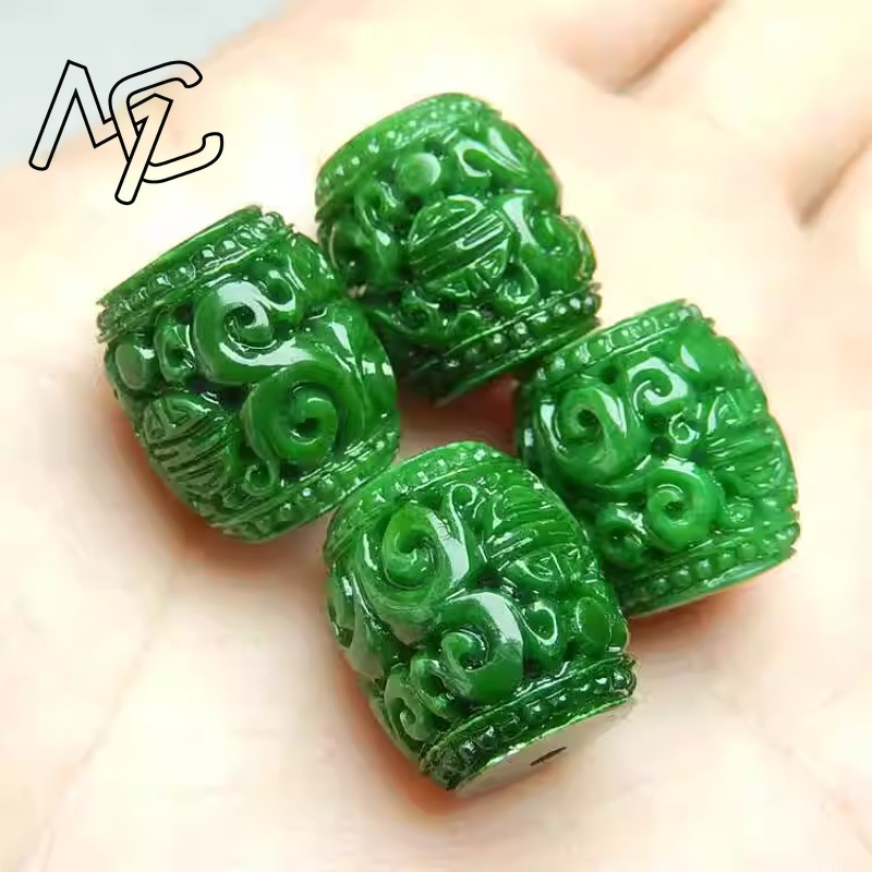 5pc Natural Green Jade Carving - đánh giá và giá Women'S Fashion Jewellery