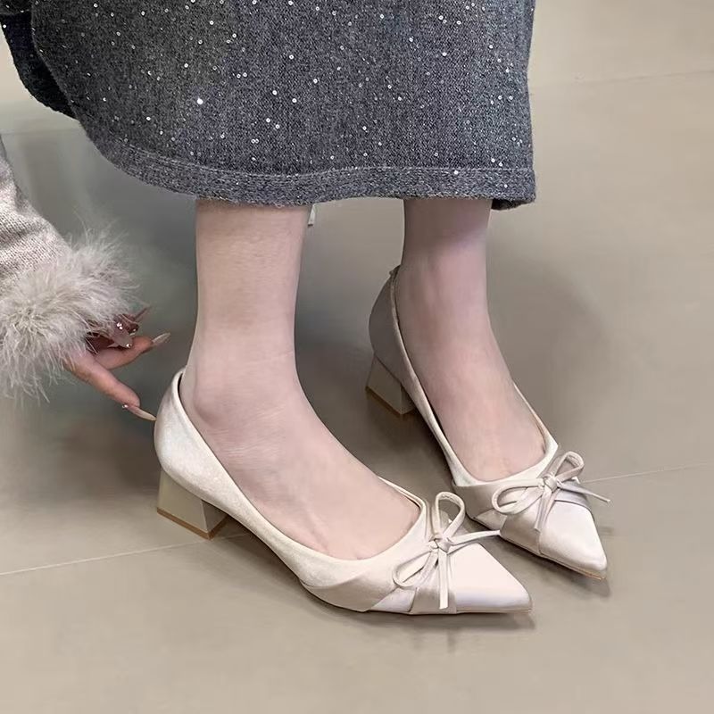 Retro Mid-length Single Shoes  - đánh giá và giá Women'S Fashion Shoes