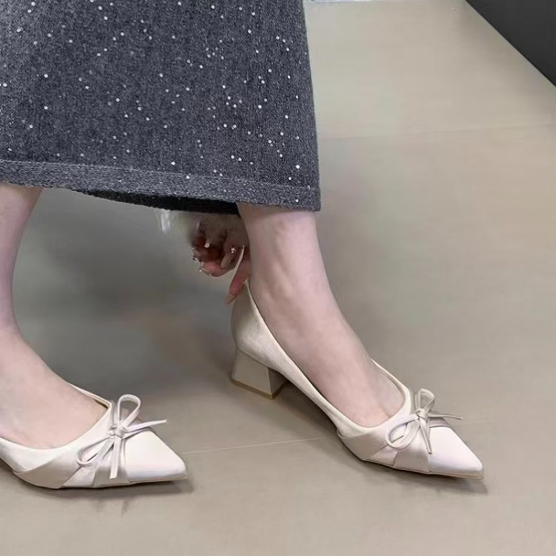 Retro Mid-length Single Shoes  - đánh giá và giá Women'S Fashion Shoes