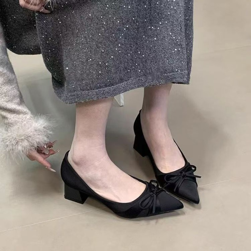 Retro Mid-length Single Shoes  - đánh giá và giá Women'S Fashion Shoes