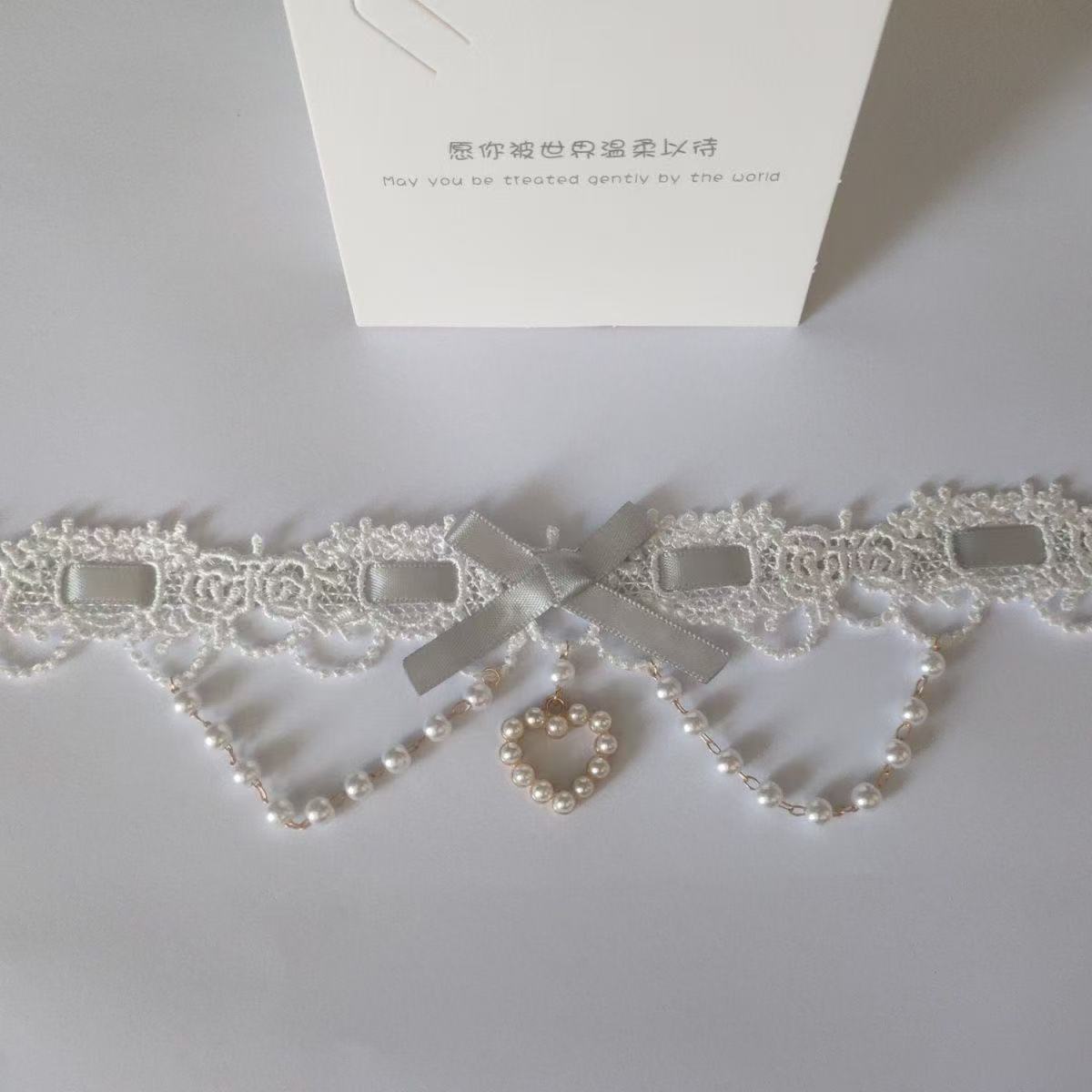 Sweet Lolita Pearl Lace Neckla - đánh giá và giá Women Fashion Photoshoot