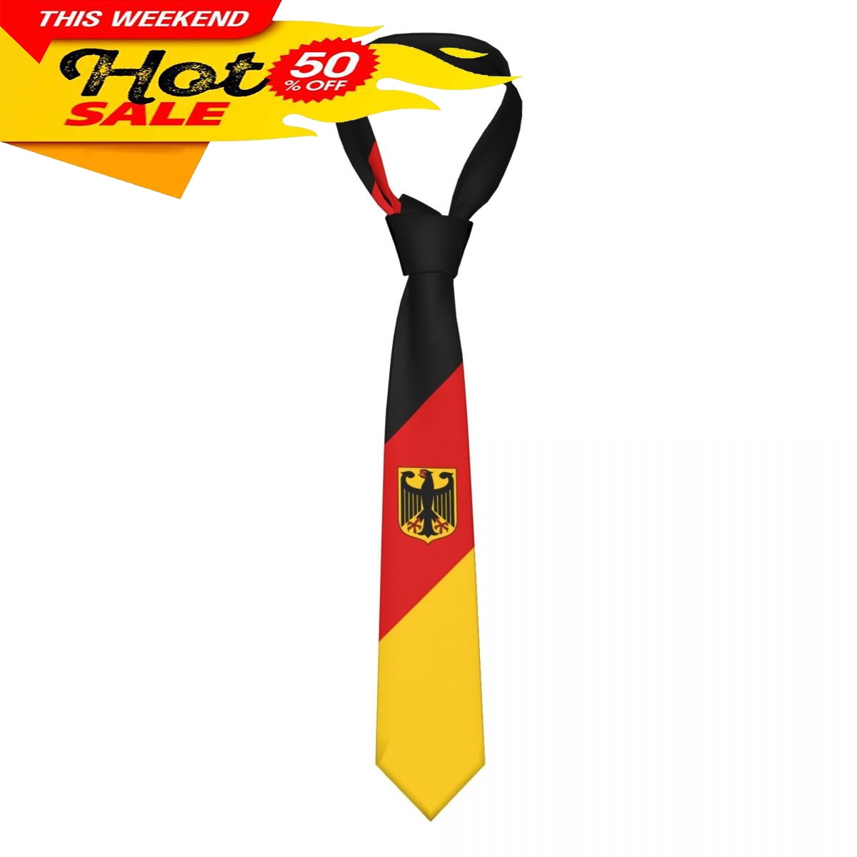 Germany Flag Tie Emblem Neckti - đánh giá và giá Women Fashion Necktie