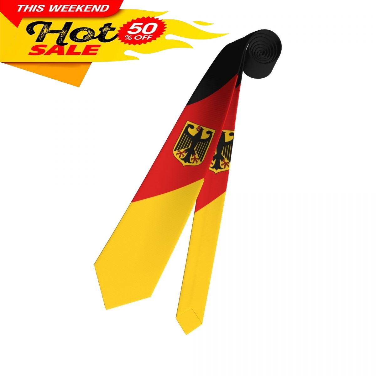 Germany Flag Tie Emblem Neckti - đánh giá và giá Women Fashion Necktie
