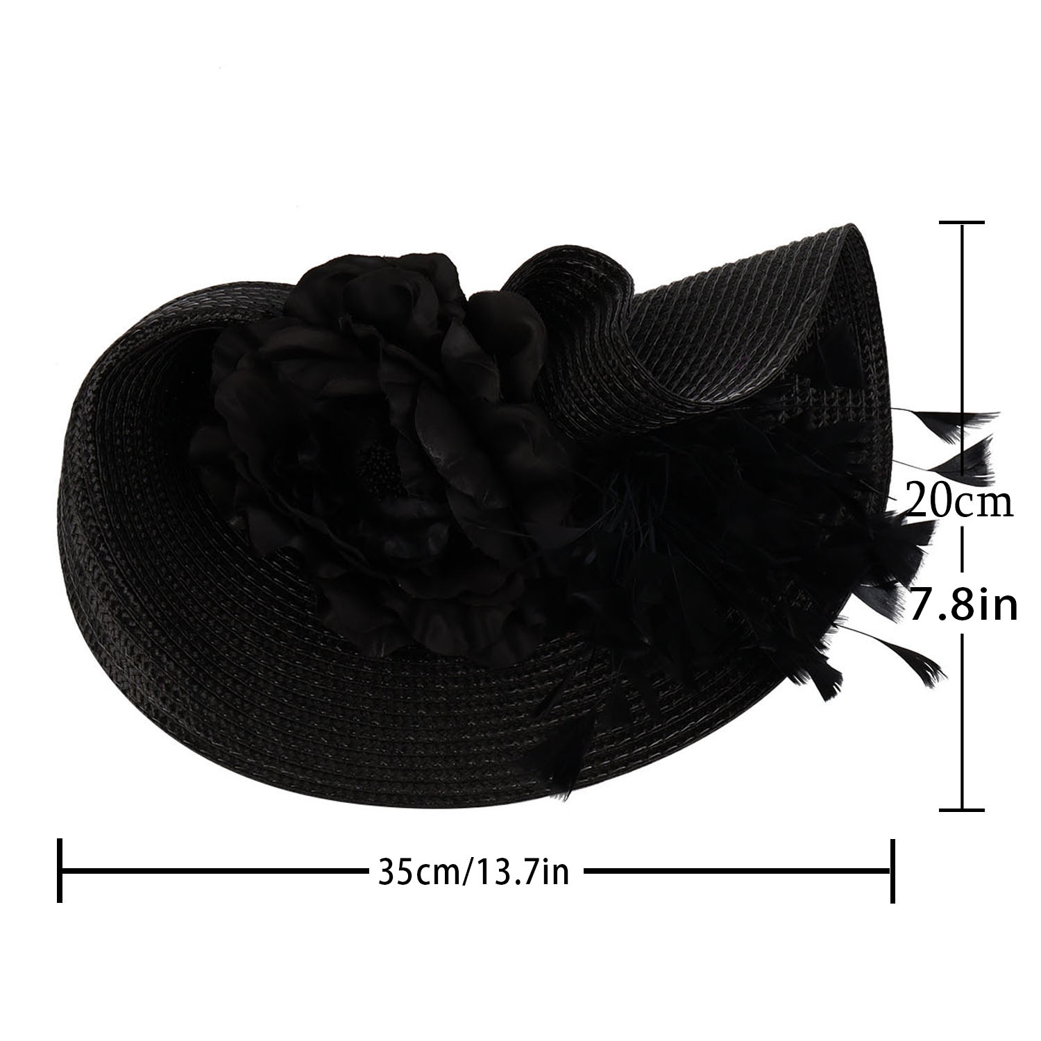 2026Exaggerated Straw Feather  - đánh giá và giá Women'S Fashion Kentucky Derby
