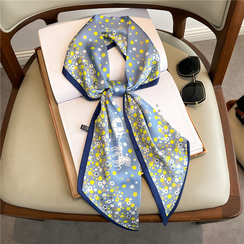 Fashion Print Long Silk Scarf  - đánh giá và giá Women Fashion Necktie