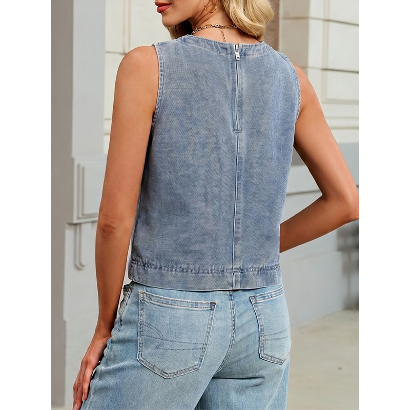 Benuynffy Casual Round Neck De - đánh giá và giá Women'S Fashion Vest Tops