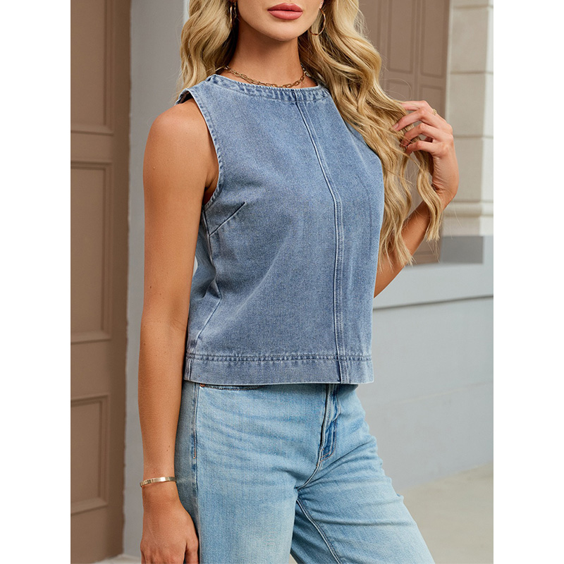 Benuynffy Casual Round Neck De - đánh giá và giá Women'S Fashion Vest Tops