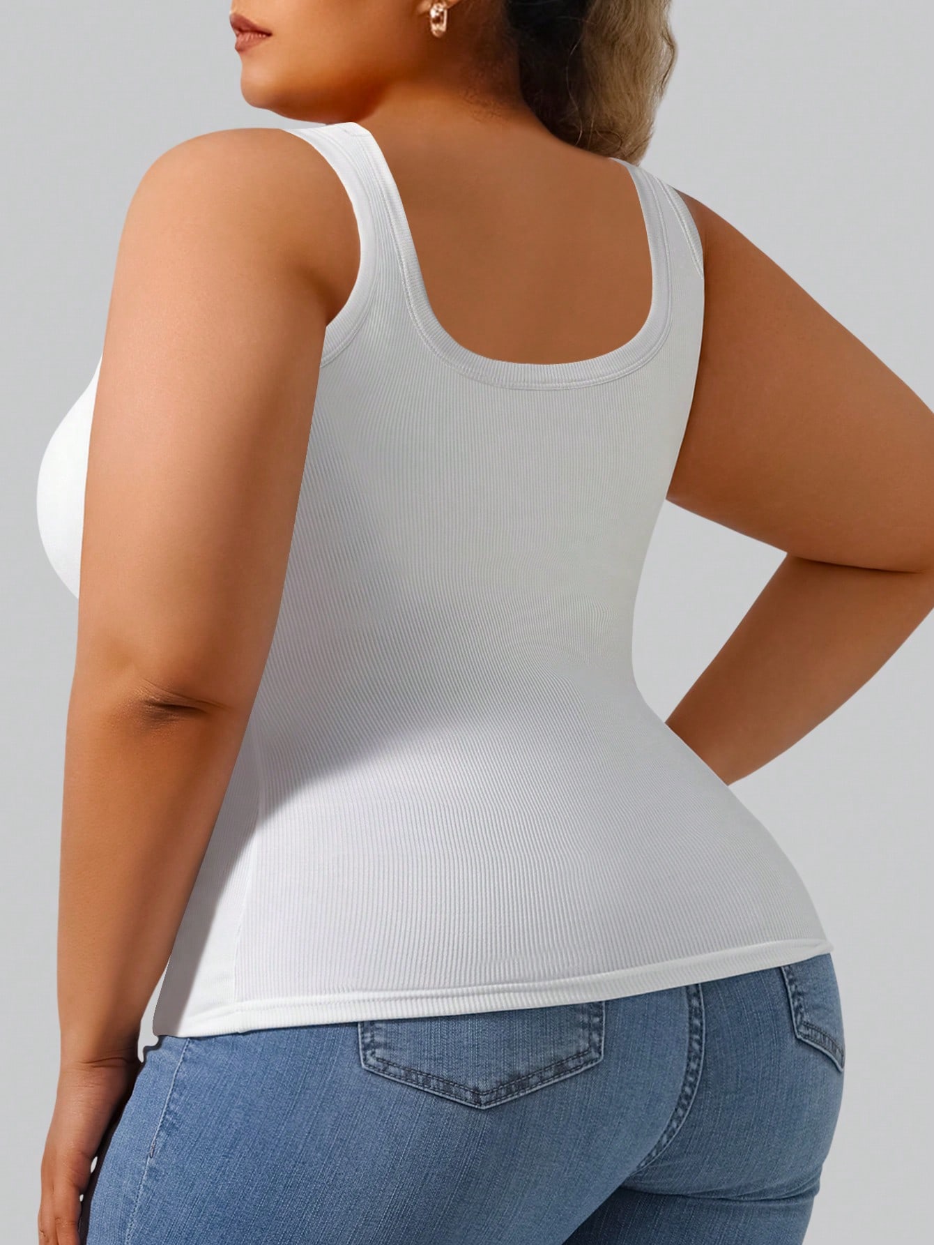 Plus Size Women's Solid Ribbed - đánh giá và giá Lace Trim Cami
