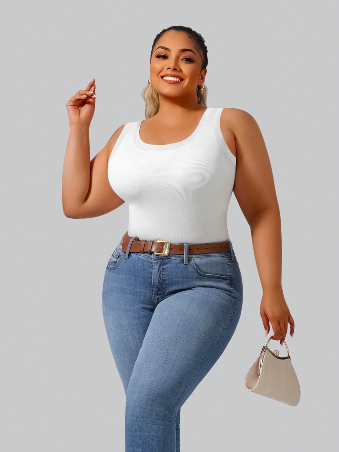 Plus Size Women's Solid Ribbed - đánh giá và giá Lace Trim Cami
