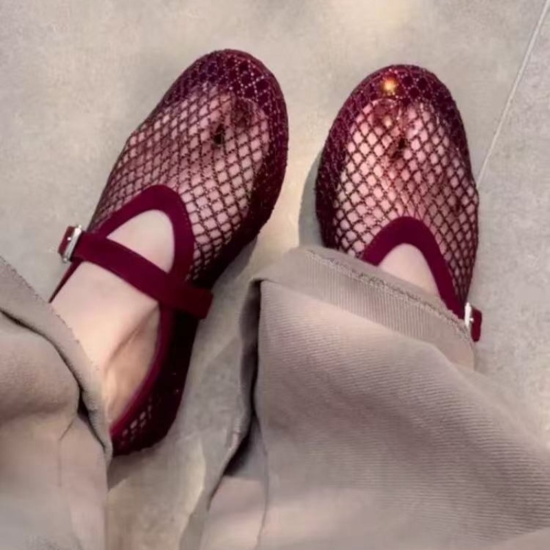 Hollow Rhinestone Baotou Sanda - đánh giá và giá Women'S Fashion Shoes