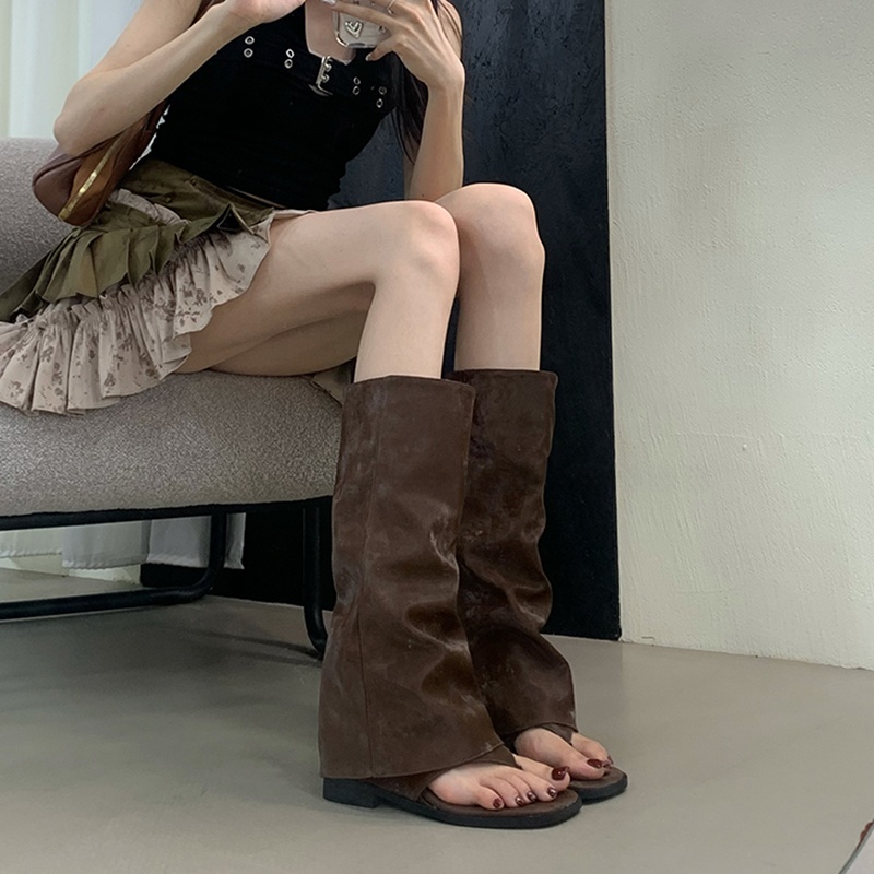 Hollow Out Women's Boots Velve - đánh giá và giá Women'S Fashion Korea