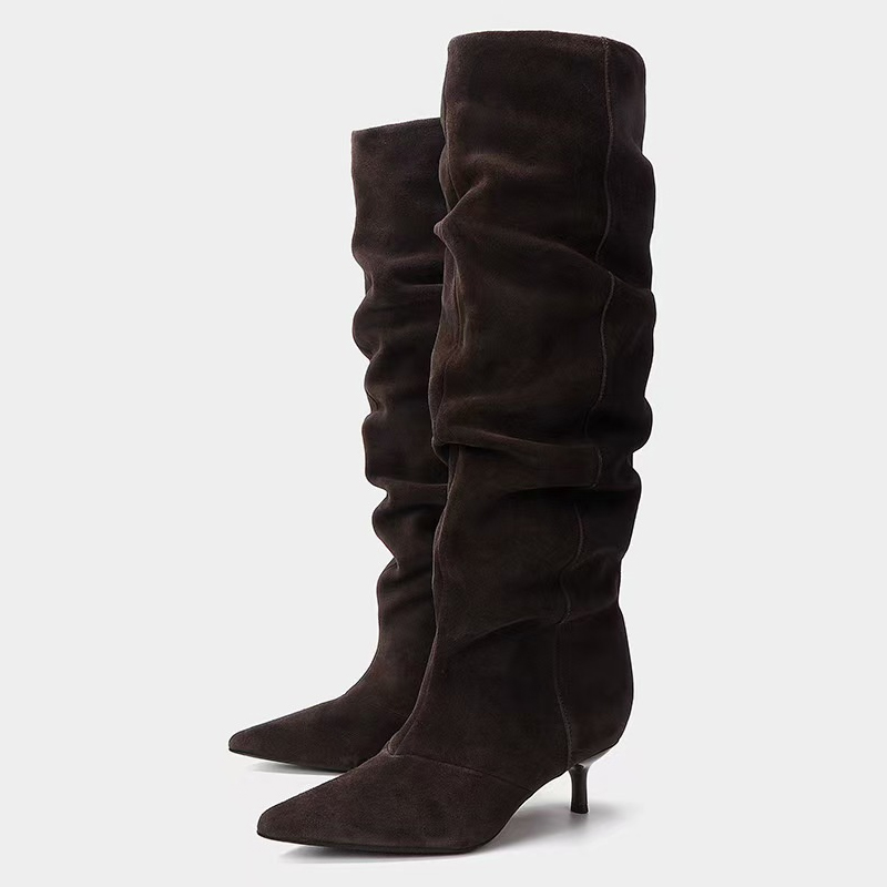 Liyke Runway Fashion Pleated S - đánh giá và giá Women'S Fashion Knee High Boots